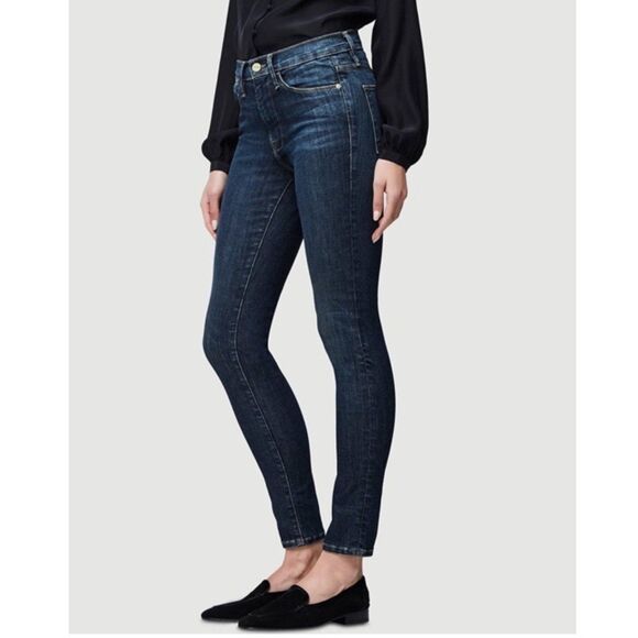 Frame Le High Skinny Jeans Dark Wash Size 26 Denim Casual - Picture 1 of 16